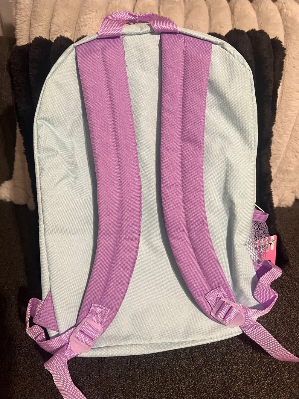 Hello Kitty Purple and White women  Backpack with Round Front Pouch